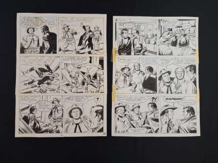 Letteri, Guglielmo / Boselli, Gianluigi - 2 Original page - Tex - Terra Violenta | Catawiki