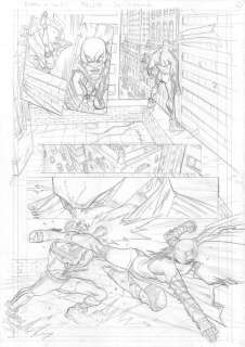 Sergi Domenech - The Defenders: Elektra vs Iron Fist, Page 4 - Page originale au crayon - Hand Signed | Catawiki