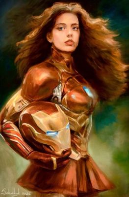 MCU Iron Man: Morgan Stark - 8x12 Hand-Drawn Original Art by Vira Sokolyk w/COA | eBay US (Buy It Now)