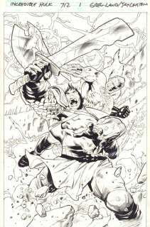 Greg Land, Jay Leisten - Incredible Hulk #712 P.1 - Planet Hulk (Amadeus Cho) Vs. Unworthy Thor Odinson Action Splash - 2018