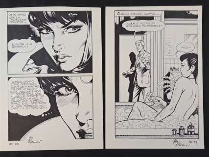 Romanini, Giovanni - 2 Original page - Ulula - La Controfigura - 1984 | Catawiki