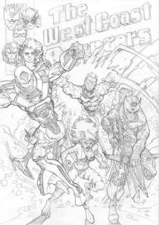 Sergi Domenech - The West Coast Avengers Vol.2 #1 - Couverture de recréation - Hand Signed | Catawiki