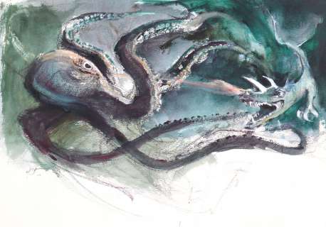 Follet | Bob Morane, impressionnant dessin Ã  l’aquarelle,… | Millon