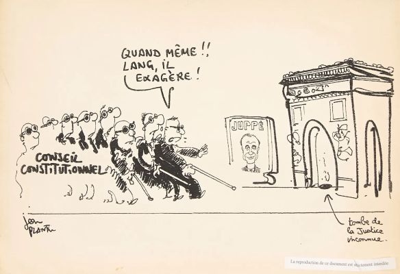 Lot 125 - Plantu (né en 1951) Quand même!! Lang, il exagère ! Encre sur… | Fauve Paris