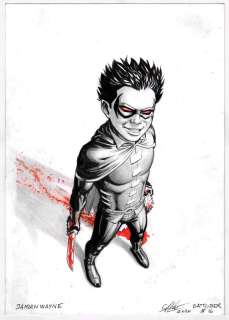 Atilio Rojo - 1 Pencil drawing - inktober 2020 - Damian Wayne - 2020