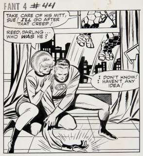 JACK KIRBY "FANTASTIC FOUR" #44 COMIC BOOK PAGE ORIGINAL ART. | Hake’s