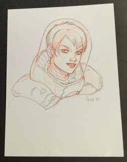 David Hahn - Space Girl Sketch Astronaut Bite Club