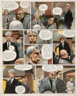 Bilal, Enki | Partie de chasse. Encre de Chine, Gouache et crayon gras sur | Coutau Bégarie