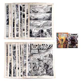 Lot # 1578: Marvel Comics - Planet of the Apes Magazine No. 5 P. 7-23 by Ed Hannigan and Jim Mooney with Signed Issue