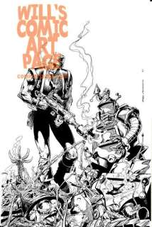 Bart Sears Mark Pennington - Sam Slade Robo Hunter #13 Cover (Quality, 1987)