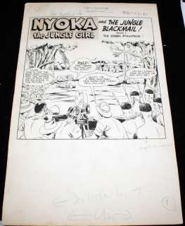 Unknown Artist? - Nyoka the Jungle Girl #48 P.1 - the Jungle Blackmail Part 1 Title Page - La - 1950