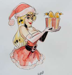 Barbucci, Alessandro - 1 Original colour drawing - Ekhö Monde Miroir - Fourmille de Noël - 2024 | Catawiki