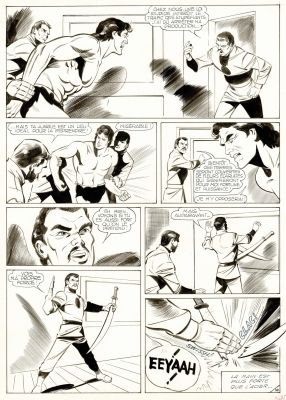 Russ Manning | Lot 429 - Tarzan, planche originale à l’encre de chine. | Septimus