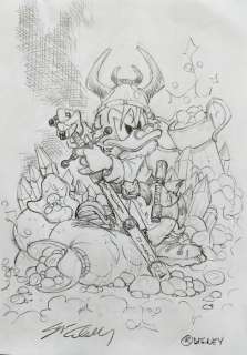 Cabella Sergio - 1 Pencil drawing - Topolino - Paperone norreno - 2025 | Catawiki