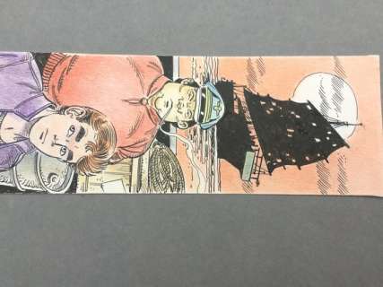 Paape, Eddy | original colour drawing  - Marc Dacier to a bookmark | Catawiki