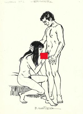 Erotic World | Original drawing: Erotic – Cortiella | Origin Of Comics