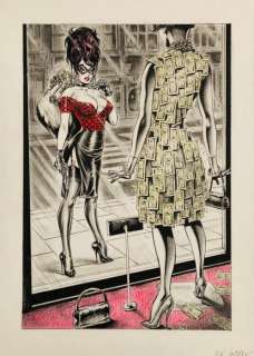 Nik Guerra - 1 Original colour page - Risate Criminali - “Il lusso è di moda”- pag. 33 - 2024 | Catawiki