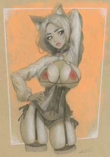 Edgar - 1 Original colour drawing - Les pin-up d’Edgar - 2024 | Catawiki