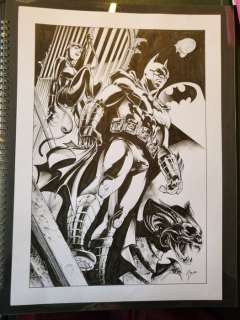 Vicente Cifuentes - 1 Original drawing - Batman, Catwoman - Gargoyle | Catawiki