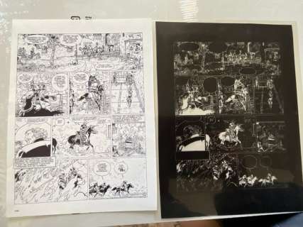 Giraud, Jean - 2 Film d’impression original - Blueberry T21 - La Dernière carte - 1983 | Catawiki