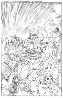 Continue shopping - WILDCATS #1 ALAN QUAH ORIGINAL COVER ART