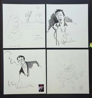 Stefano Casini (Hasta La Victoria), 2x Reinhard Kleist (Jonny Cash), Eckart Breitschuh (Luba - 4 Original drawing - Group of four - Great Original Illustrationens | Catawiki