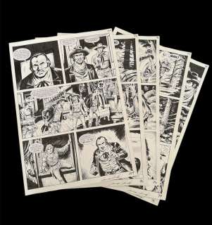 Danubio, Giacomo - 5 Tableau d’origine - Tex - n. 661 "Ricercato vivo o morto!" | Catawiki