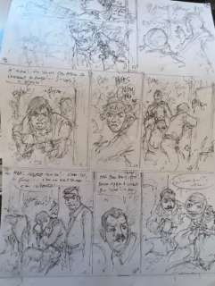 Hermann - - Planche originale crayonnée + mise à l encre noire - Les Tours de Bois-Maury - 1 Comic | Catawiki