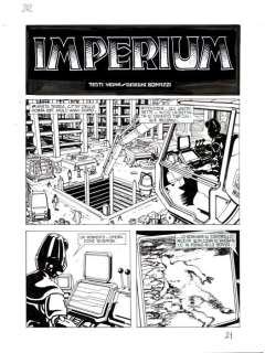 Bonazzi, Germano - 4 Original page - Nathan Never #242 - "Imperium" - 2011