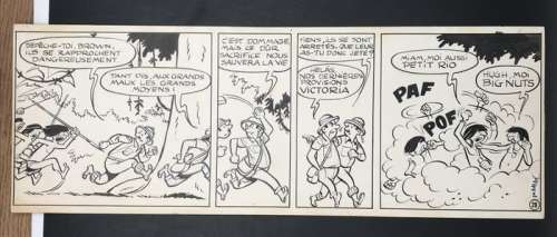 Berck - 1 Original drawing - Chocolat Victoria - Strip publicitaire - 1957 | Catawiki