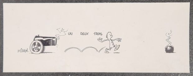 Midam - 1 Original drawing - Kidpaddle | Catawiki