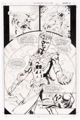 Lot 12 - DARRYL BANKS JLA/THE SPECTRE: SOUL WAR #2 COMIC BOOK PAGE ORIGINAL ART. | Hake’s