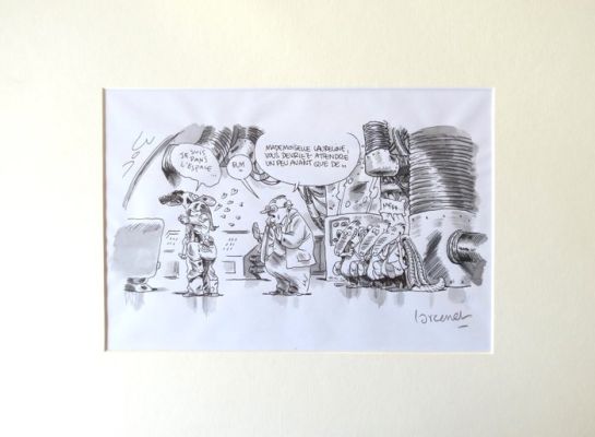 Larcenet, Manu - 1 Original drawing - Valerian et Laureline - Valerian vu par ... T1 - L’armure du Jakolass - 2011 | Catawiki