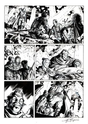 Gregorini, Gianluigi - 1 Original page - Dragonero #10 - "Le fosse dei Fargh" - 2014 | Catawiki