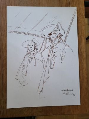 Pellerin, Patrice - 1 Original drawing - L’Epervier - 1999 | Catawiki