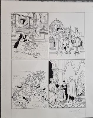 Renaud - 1 Original page - Harry Dickson T11 - Le Messager des ieux - 2016 | Catawiki