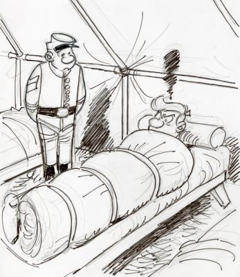 Lambil, Willy - 1 Original drawing - Les Tuniques Bleues | Catawiki