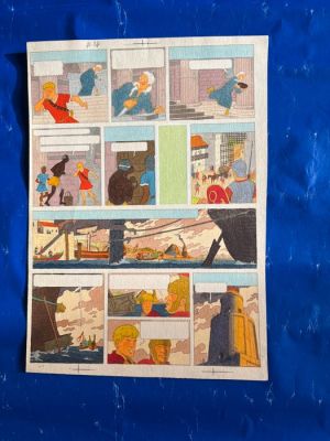 Jacques Martin (Studio) - Alix - Bleu de coloriage (p.27) de La Griffe Noire - 1959 | Catawiki