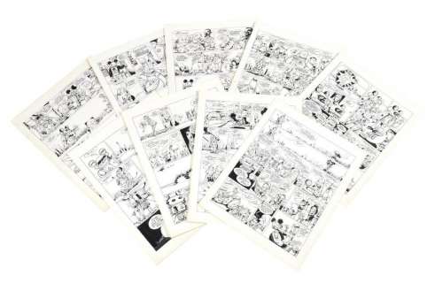 F’MURRR "Blast" ? 9 pl. sur les 10 de l’histoire . Encre. 42 x 32,5&h | Aponem