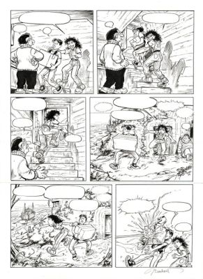 Bosschaert, Jan - 1 Page d’origine - Sam 10 - Aan de grond - 2008 | Catawiki