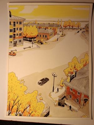 Lépingle, Iwan - 1 Original colour page - Une Île sur la Volga - 2019 | Catawiki