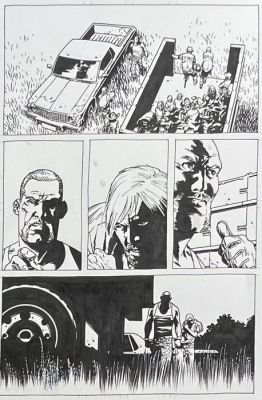 Charlie Adlard - 1 Original page - The Walking Dead - 2008