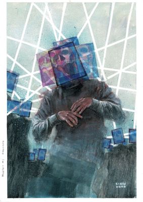 Continue Shopping | MINDSET #1 MARTIN SIMMONDS ORIGINAL COVER ART | Scott’s Collectables