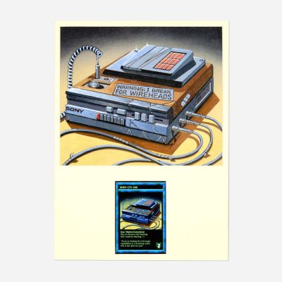 Lot 283 - Shadowrun ’Sony CTY-360’ Card Original Art | Landry Pop Auctions