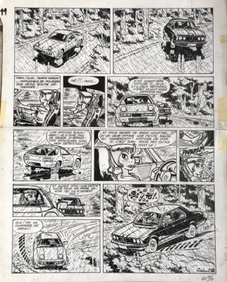 Jidehem (De Mesmaeker, Jean) - Original page - Ginger - L’affaire Azinski - 1981 | Catawiki
