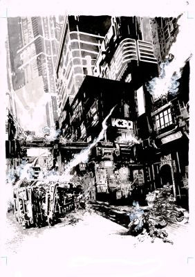 2000AD #2464 p.03 - Mega-City One Splash! | Comic Book Art Gallery