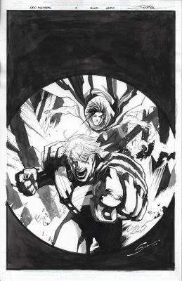 The New Avengers #3 Cover Art, Gerardo Sandoval | Comix Art Studio