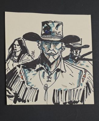 Babini, Stefano - 1 Original drawing - Carson e… Tex | Catawiki