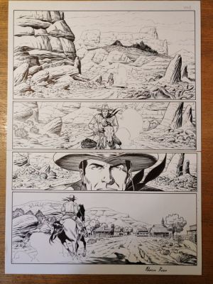 Russo, Fabrizio - 1 Original page - Tex - Tavola di prova - 2026 | Catawiki