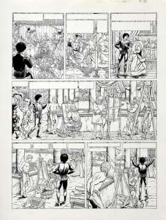 Pleyers, Jean (1943) - PLEYERS, Jean JHEN. L‘ALCHIMISTE. Encre de Chine pour la planche 16 de